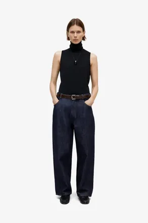 CORDERA Broek met knoopsluiting - Blauw