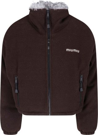 Miu Miu Giacca Zip In Pile