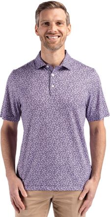 Cutter & Buck Pike Eco Flora Print Recycled Mens Polo