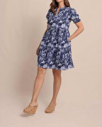 Southern Tide Mina Grand Palms Dress In Dress Blue