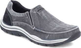 Skechers Mens Expected - Avillo Moccasin, Black, 9.5 UK X-Wide