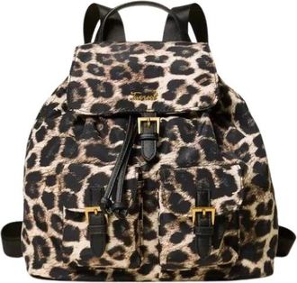 Twinset Rugzak met Animalier Print - Dames - Rugzakken - Veelkleurig - ONE Size - Leer - Tassen
