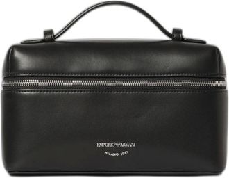 Emporio Armani Lilly Leather Bag - - Bags - Donna - Nero - ONE SIZE