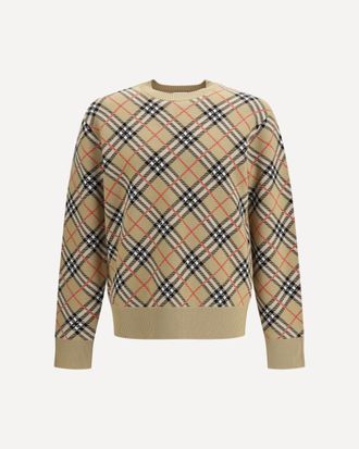 Burberry Wool Check Sweater Male XL