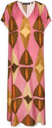 Elena Miro Dames, Jurken, Veelkleurig, Maat: L Viscose