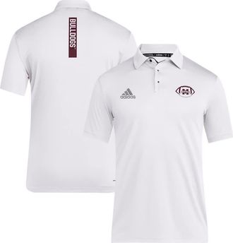 adidas Mens adidas White Mississippi State Bulldogs Coaches Polo at Nordstrom, Size Xx-Large