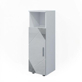 Vicco Armario Mediano Irma, Blanco Alto Brillo, 30 X 95 Cm