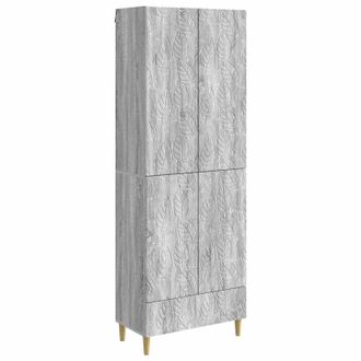 vidaXL Juego De Armarios 2 Uds. Sonoma Gris Madera De Ingenier&iacute;a Vidaxl