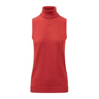 Marine Serre Su&eacute;ter Merinos Knit SL - Knitwear - Mujer - Rojo - XL