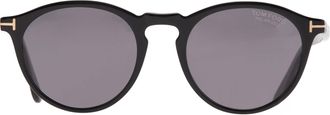 Tom Ford Aurele Smoke Polarized Round Mens Sunglasses FT0904 01D 50