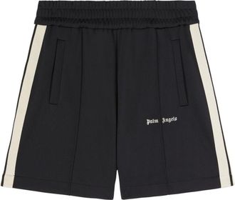 Palm Angels BlackWhite Logo Track Shorts