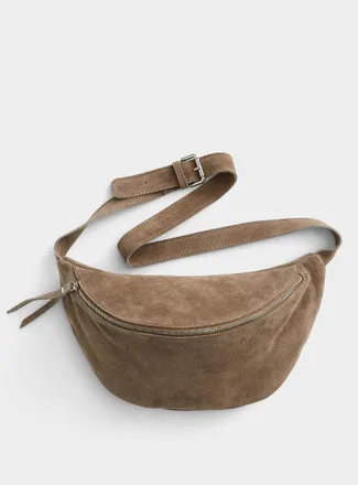 Le 31 Mens Genuine suede belt bag