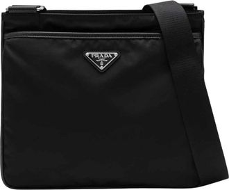 Prada Borsa a tracolla - Heren - Schoudertassen - Zwart - ONE Size - Nylon - Tassen