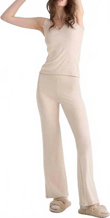 ATM Anthony Thomas Melillo V Neck Tank Top In Soft Wheat