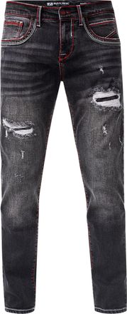 Rusty Neal Jeansbroek ODAR destroyed regular fit stretch