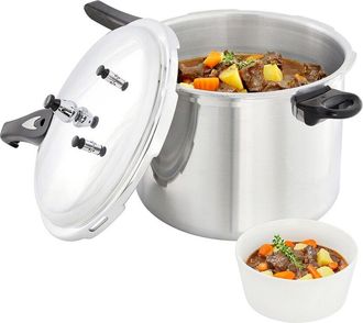 MegaChef 11.5Qt Induction & Stovetop Pressure Cooker With Steamer