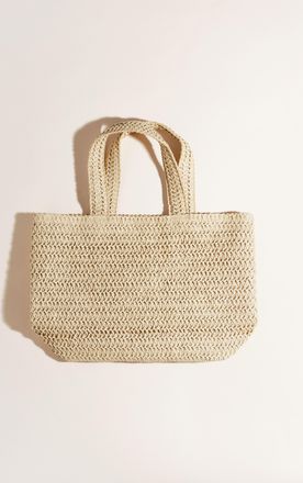 H&M Shopper aus Stroh - Beige
