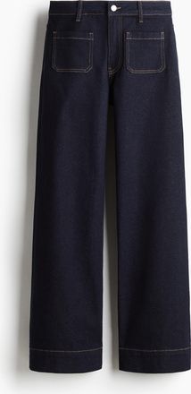 H&M Wide High Jeans - Blue