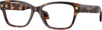 Versace Glasses, female, Brown, Size: 54 MM Optical Frame