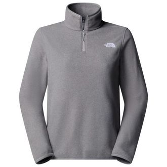 The North Face Glacier Fleece 1/4 Zip Jacket Fleecepullover f&uuml;r Damen | grau