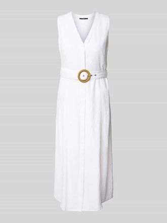 Zero Midikleid mit V-Ausschnitt in Weiss, Gr&ouml;&szlig;e 40