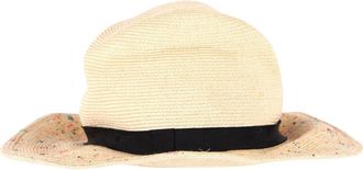 Eugenia Kim Pre-owned Womens Kim Flecked Sun Hat in Beige Hemp and Cotton - One Size