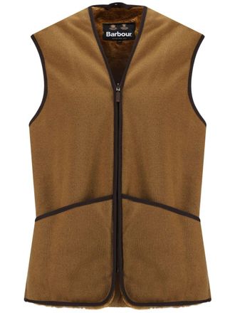 Barbour knitted gilet - men - Acrylic/Polyester - 42 - Brown