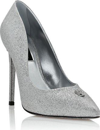 Philipp Plein Glitter Decollete Pumps Women in Silver at Nordstrom, Size 36