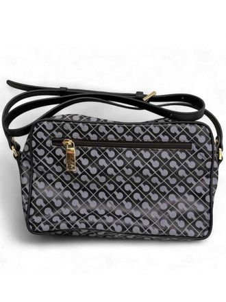Gherardini Dark/Light Geometric Pattern Leather Camera Bag