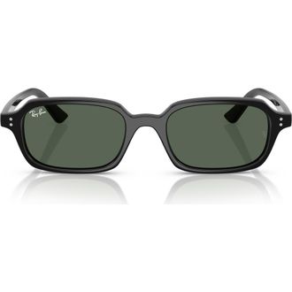 Ray-Ban Zuri 51mm Pillow Sunglasses in Black /Dark Green at Nordstrom