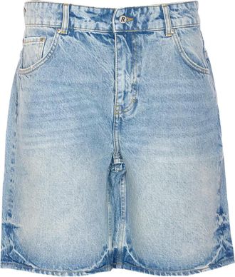 Represent Shorts denim con bottoni - Blu