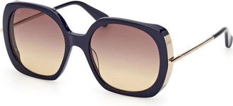 Max Mara MM0079 90F Shiny Blue/Brown Gradient