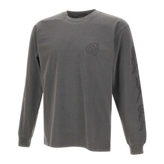 Carhartt Work in Progress Carhartt Wip, Sweatshirts, male, Gray, Size: XS Long Sleeve Terrestrial T-Shirt
