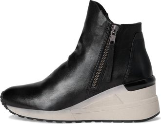 Eric Michael Womens Nancy Leather Wedge Boot In Black