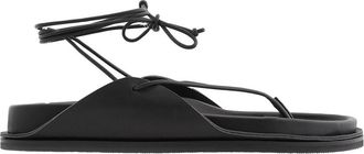 St.Agni Everyday Tie-Up Leather Sandals, Brand Size 41 ( US Size 11 )