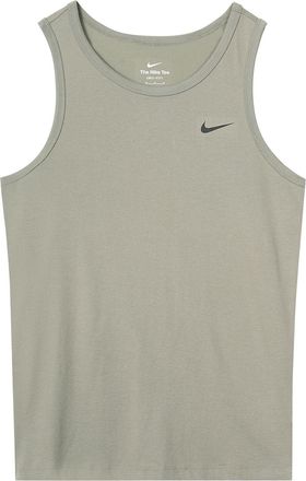 Nike Mens Nike As Nk Df Tank Dfc Solid Solid Color Quick Dry Breathable Running Basketball Training Light Army Green Vest AR6070-320