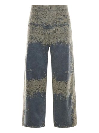 Amiri paisley pattern jeans - Blu