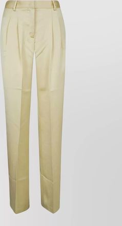 Andamane high-rise satin tailored trousers