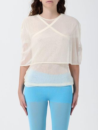 Paloma Wool Top a maniche corte in misto cotone con scollo a V
