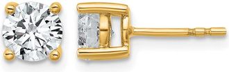 Diamond2Deal 14k Gold 1 1/2 ctw Lab Grown Diamond Stud Earrings