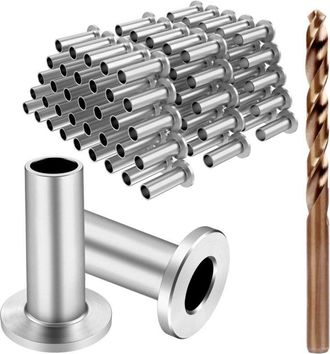 OEM Paquete De 120 Fundas Protectoras De Acero Inoxidable Para Barandillas De Cubierta De 1/8, 5/32 O 3/16, Para Postes De Madera/compuesto, Grado Marino 