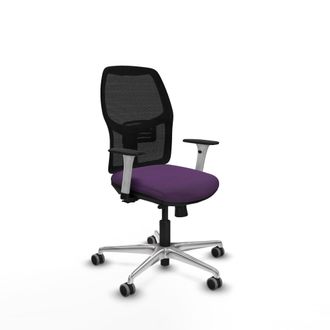 Piqueras y Crespo Silla De Oficina Piqueras Y Crespo Alfera Negro Brazos Blancos