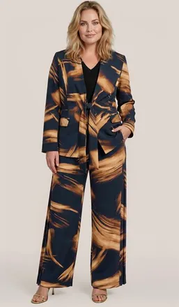 Mart Visser Aiden Print Broek Zwart / Goud Maxi