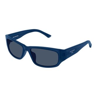 Balenciaga Sunglasses, unisex, Blue, Size: 57 MM Rectangle Sunglasses