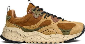 Flower Mountain Mens Wave Trainers - Tan Suede - Size UK 10.5