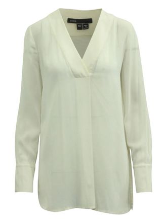 Vince Blouse met V-hals - Wit