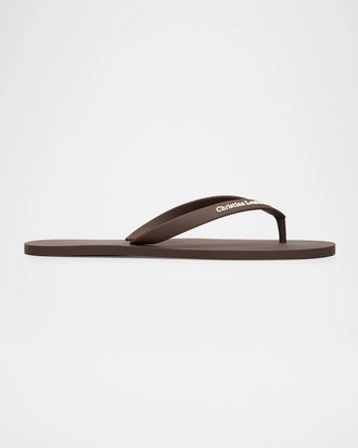 Christian Louboutin Men & apos;s The Christian Louboutin Logo Flip-Flops
