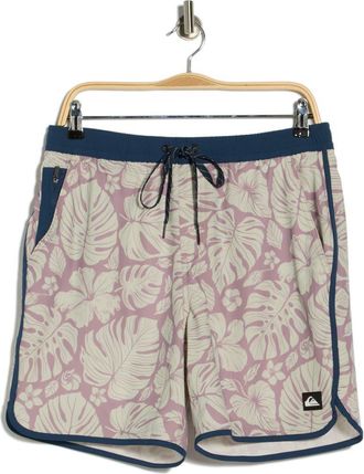Quiksilver Sea Scallop Swim Trunks in Elderberry at Nordstrom Rack, Size X-Large