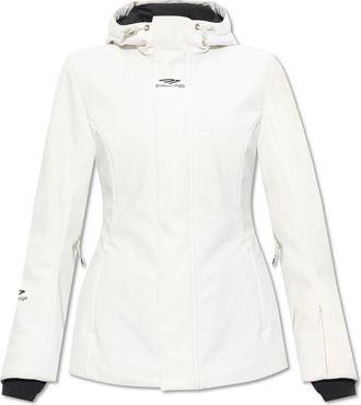 Balenciaga Skijack met logo - Dames - Ski Jassen - Wit - XS - Fitness