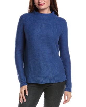 Forté Cashmere Garter Funnel Neck Sweater